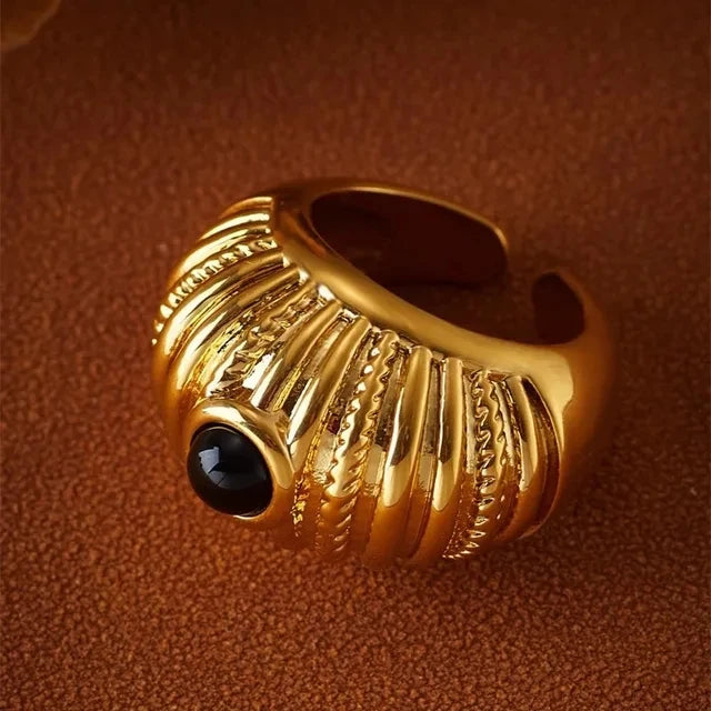 Brass Irregular Braided Open Bracelet for Women Jewelry Personality Bangle Luxury Style Europe And America Metal Gold Color