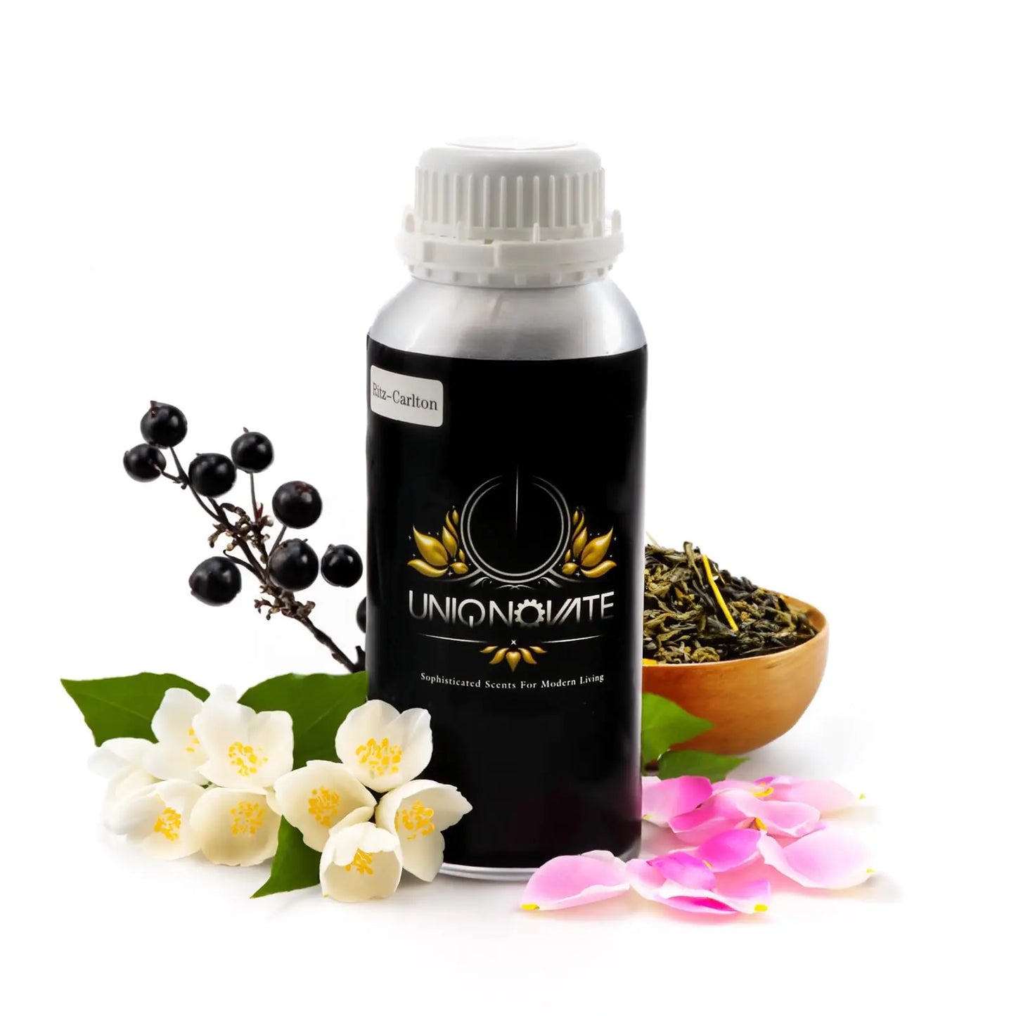 UNIQNOVATE Luxury Hotel Inspired Scent Oil Refills - Timeless Beauty of Blooming Roses for Aroma Essential Oil Scent Diffusers - Soothing Aromatherapy for Home & Office - Ritz - 16.9 fl oz 500 mL