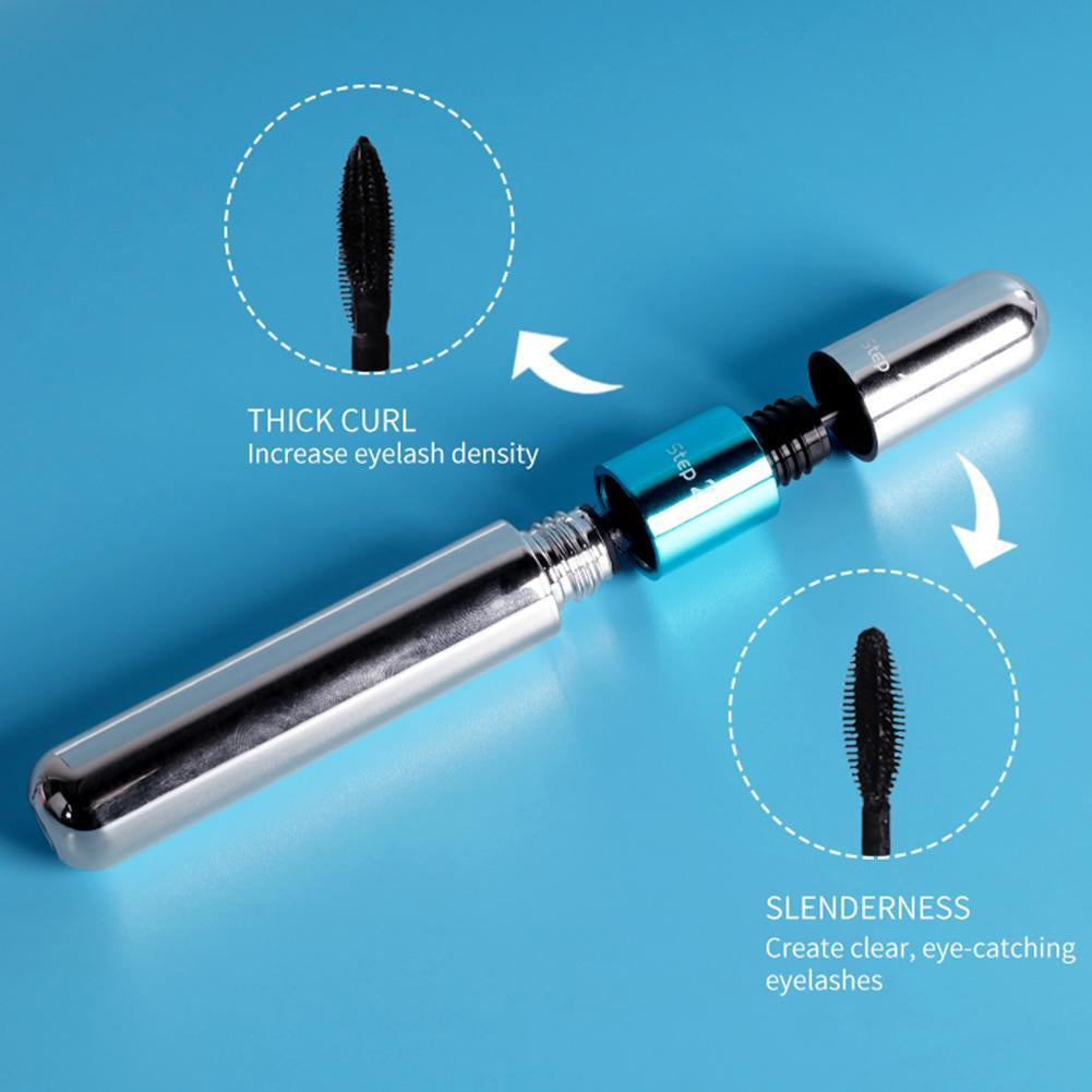 2 in 1 double ended 4d silk fiber mascara