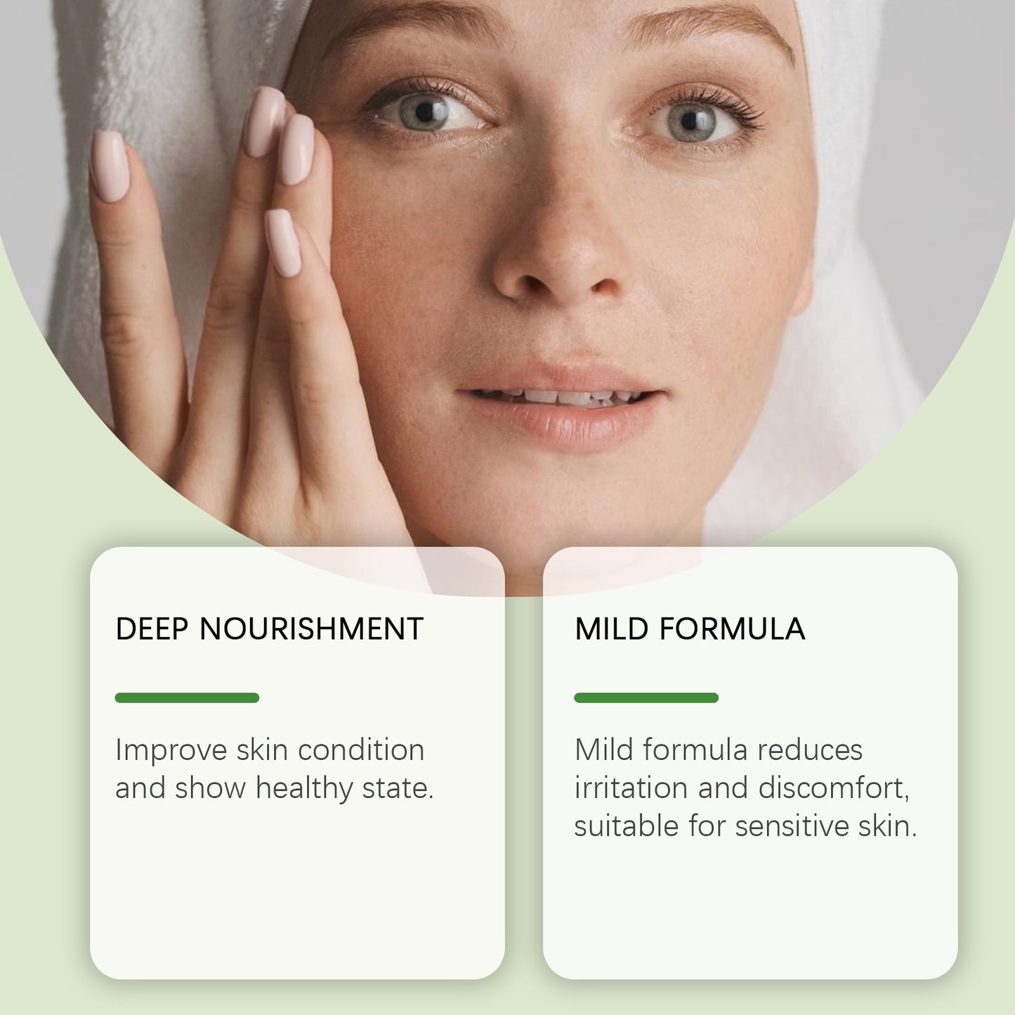 Green Tea Moisturizing Face Cream Gloss Oil Control Clean Balance Skin Moisturizing Moisturizing Skincare Set