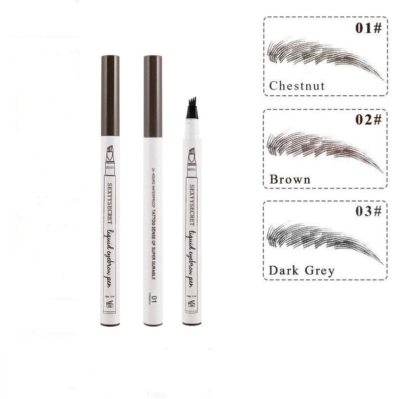 4 Colors 4 Head eyebrow pencil microblading