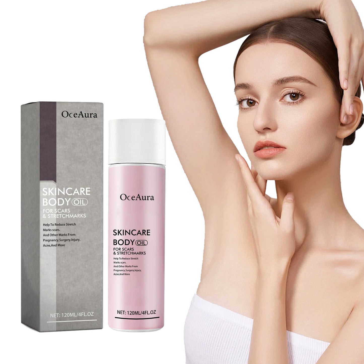 Skincare Body Oil, Fade Scars And Fine Lines Of Pregnancy Moisturize And Repair Delicate And Smooth Body Skin