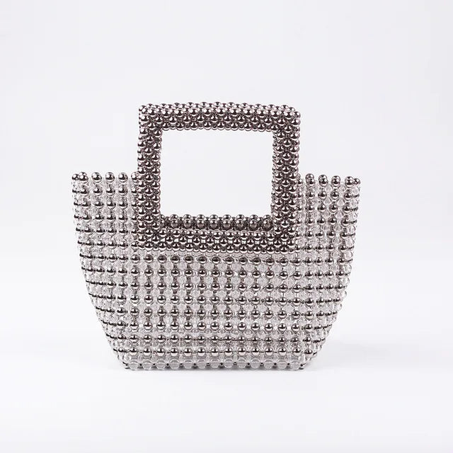 Women Summer Fashion Top-handle Ladies Party Dinner Evening Handmade Exquisite Purses and Handbags