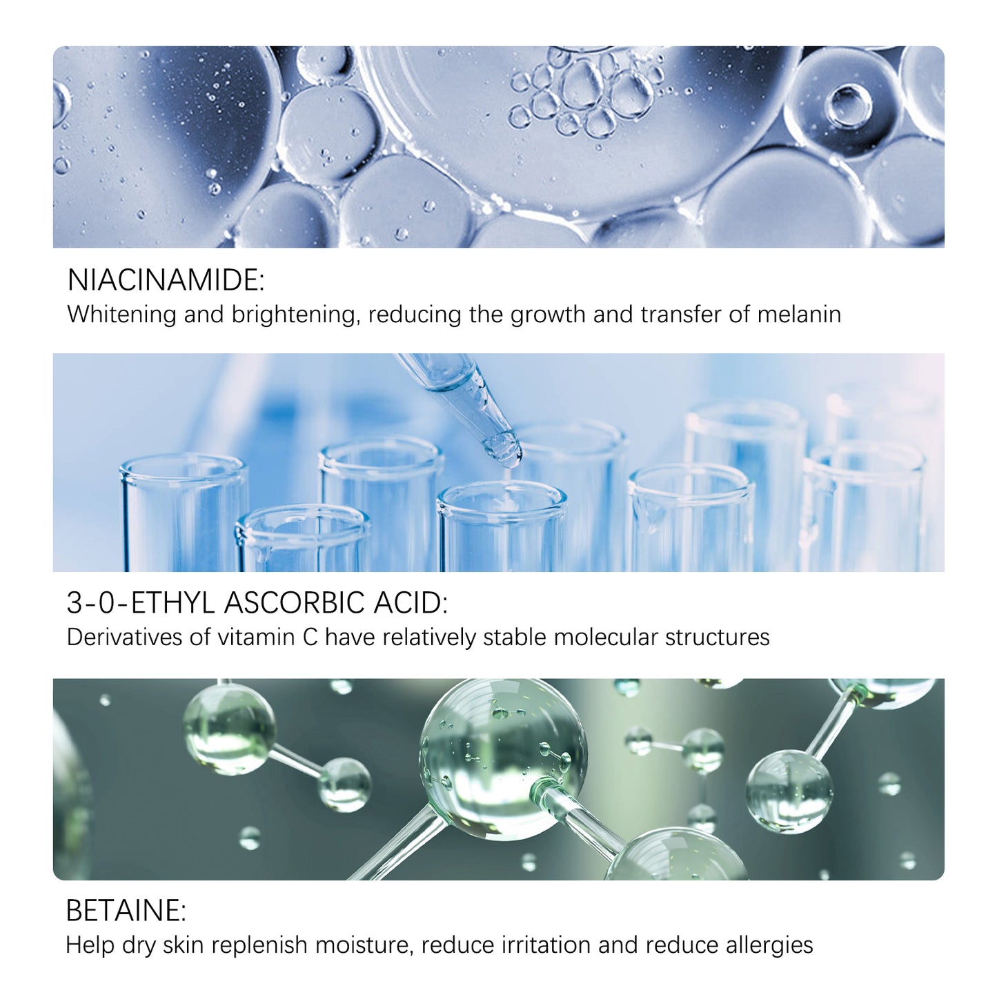 Niacinamide Serum, Skin Lightening Spots, Shrinking Pores, Hydrating, Anti-wrinkle And Skincare Serum