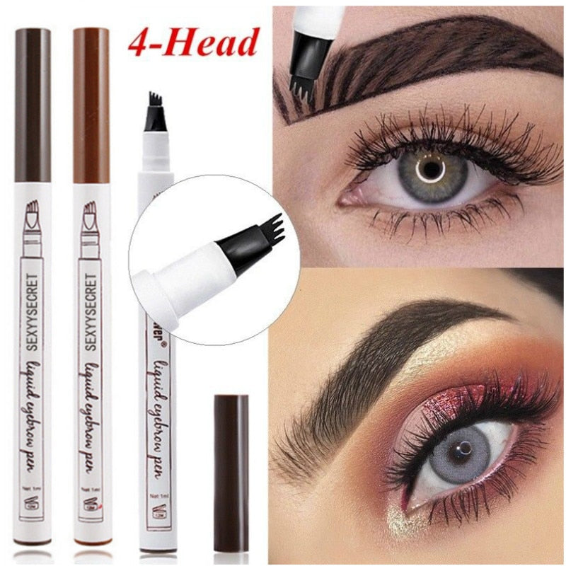 4 Colors 4 Head eyebrow pencil microblading