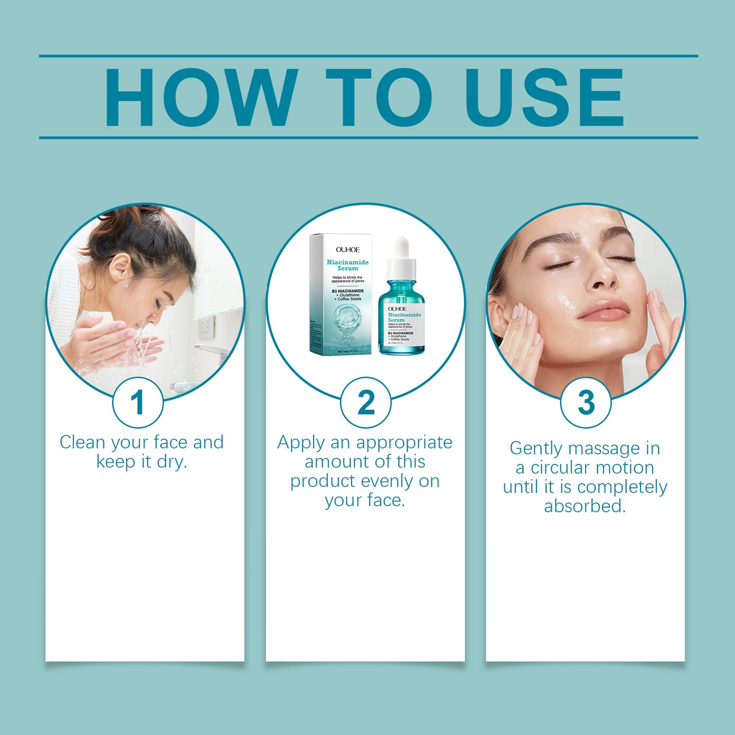 Nicotinamide Brightening Serum, Gently Nourishing, Hydrating And Brightening Facial Skin Moisturizing And Skincare Essence