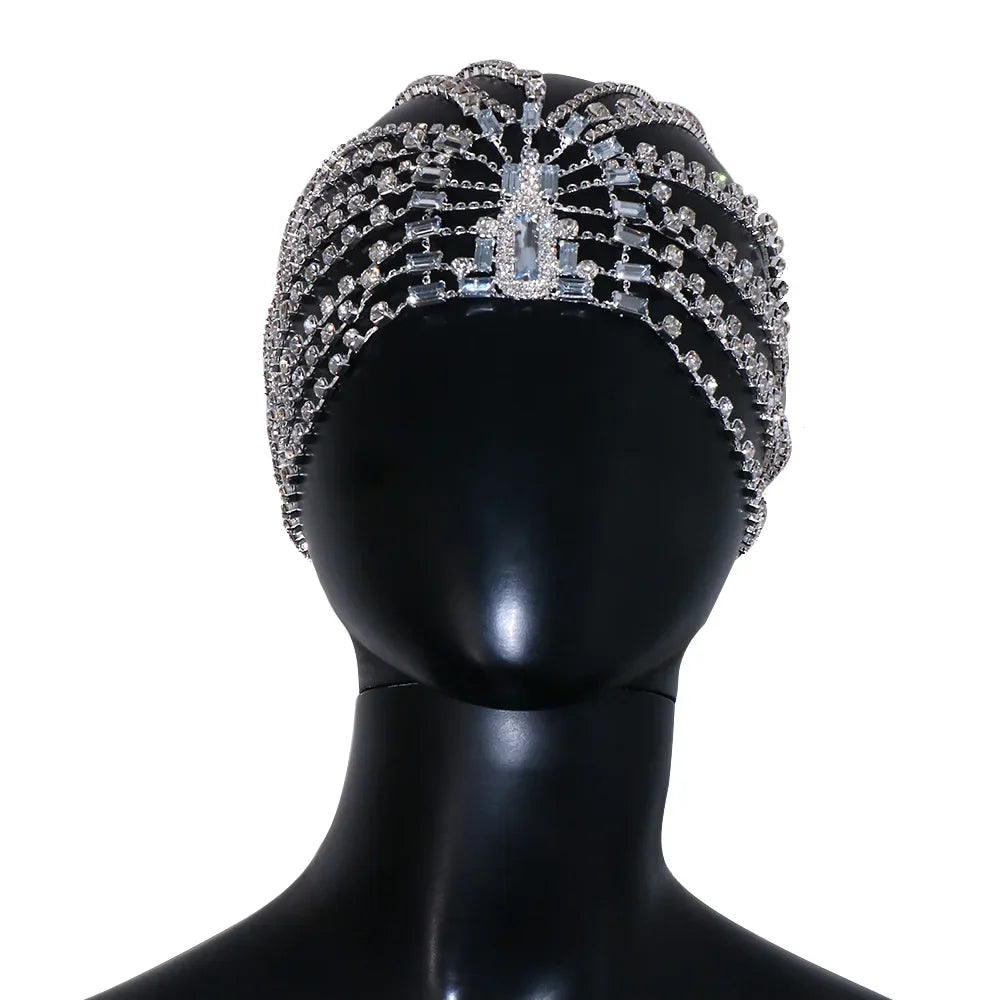 Rhinestone Bridal Headband Hat