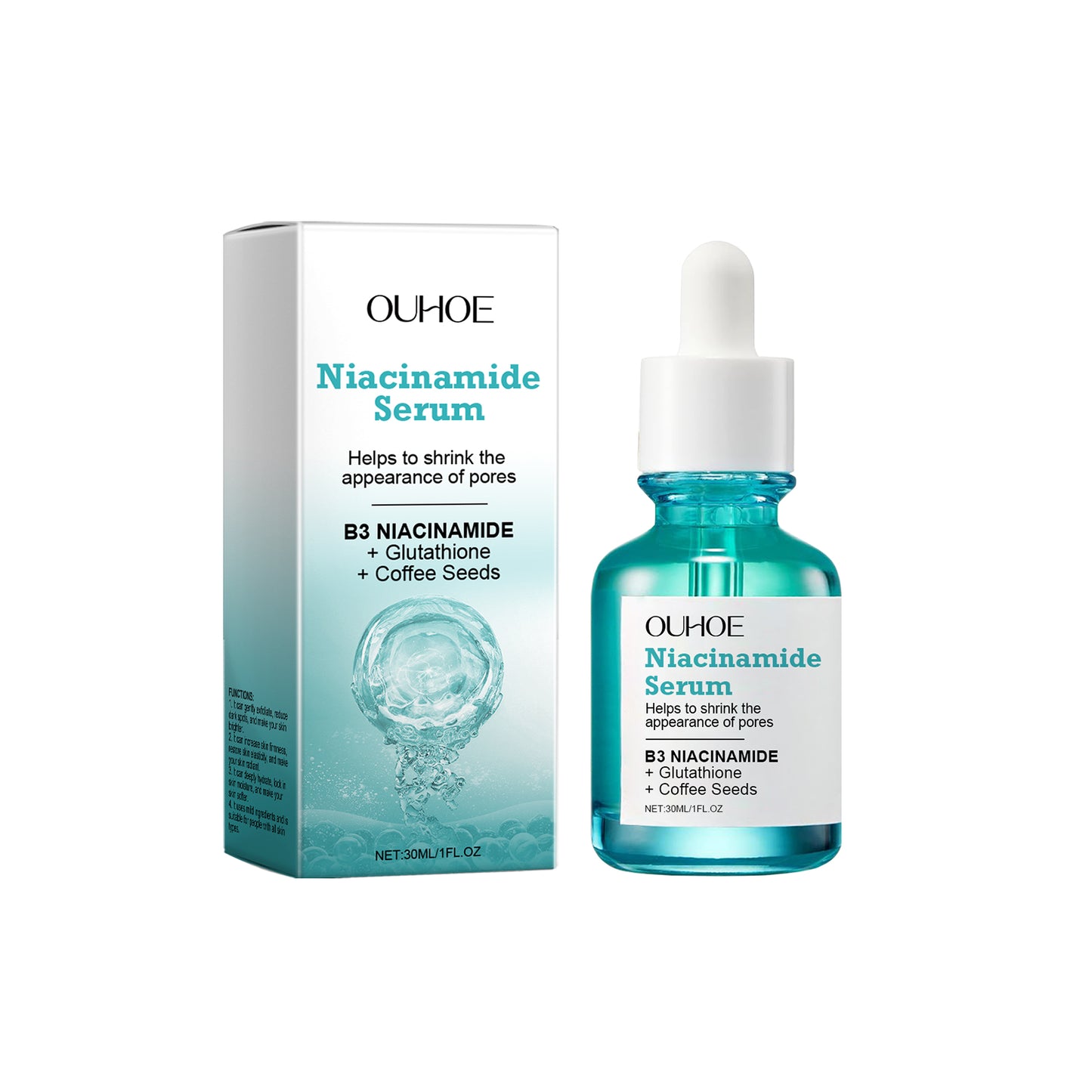 Nicotinamide Brightening Serum, Gently Nourishing, Hydrating And Brightening Facial Skin Moisturizing And Skincare Essence