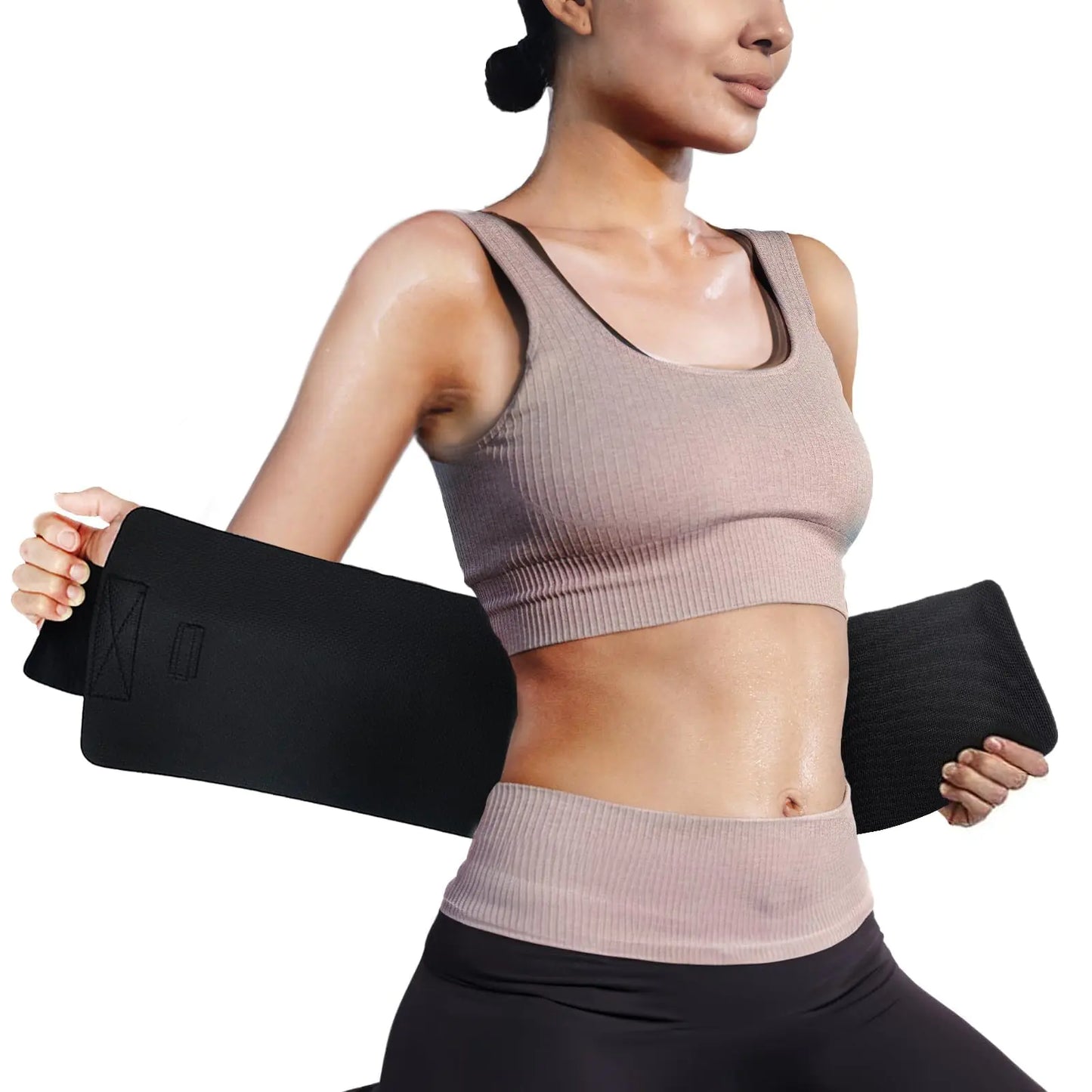 ZOYER Waist Trainer for Women Neoprene Waist Trimmer Belt Sweat Band to Sweat More Increase Core Stability Back and Lumbar Support with Sauna Suit Effect Black